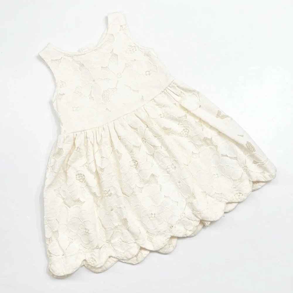 Cat & Jack toddler girls cream lace dress
